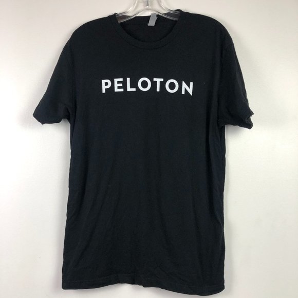 Peloton 100 Rides Century Black Tee Shirt Cycling